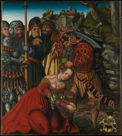 Das Martyrium der Heiligen Barbara von Lucas Cranach the Elder